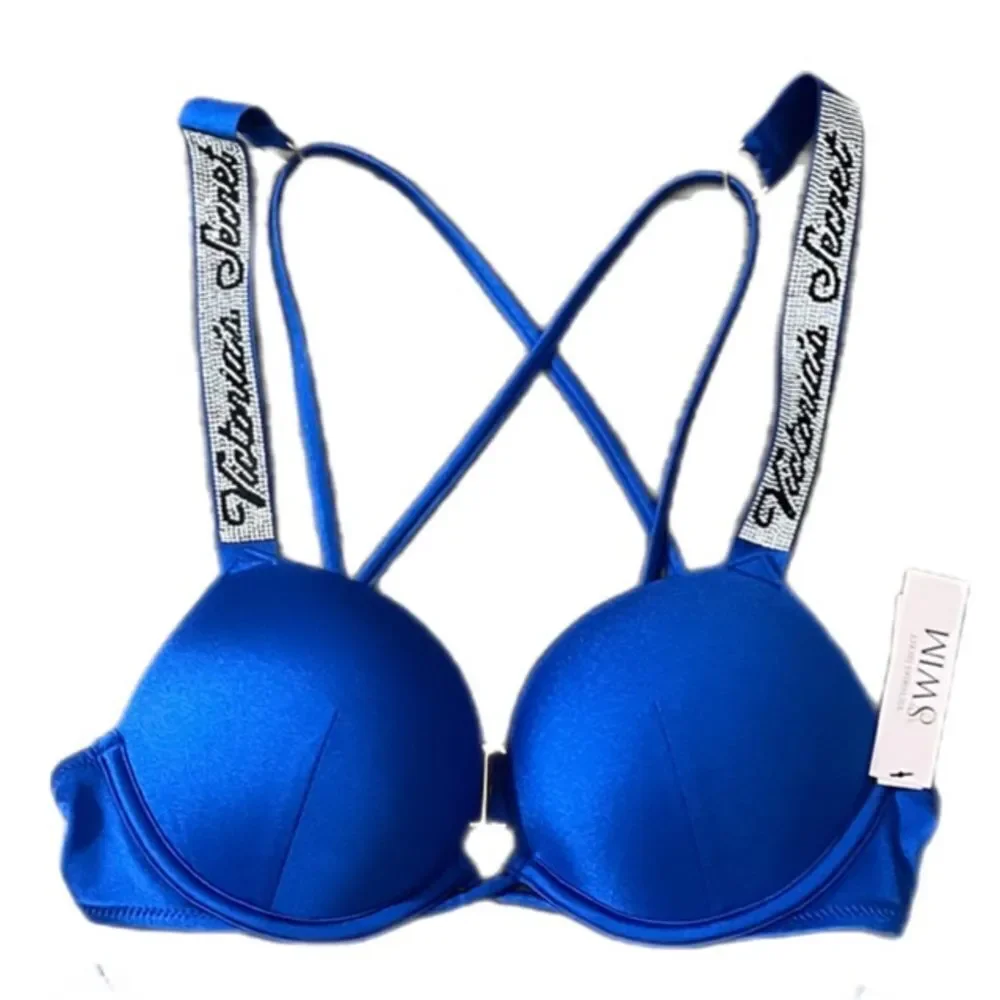 Victorias Secret Swim Bombshell Shine Strap Add-2-Cups Push Up Bikini top 34D - Picture 5 of 5